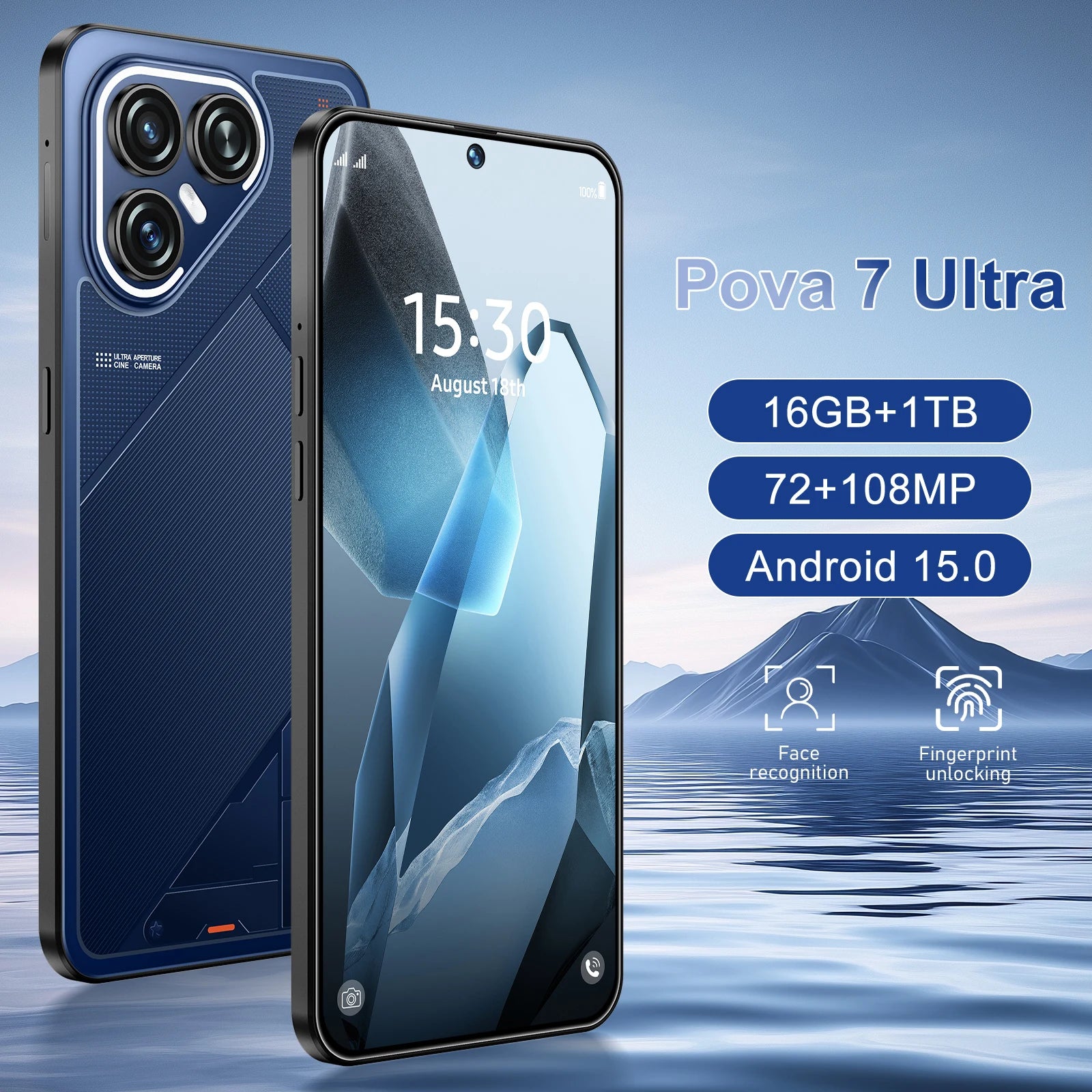 Pova 7 Ultra 16GB 1TB 5G Smartphone - High-Performance AMOLED Mobile Tidesmit