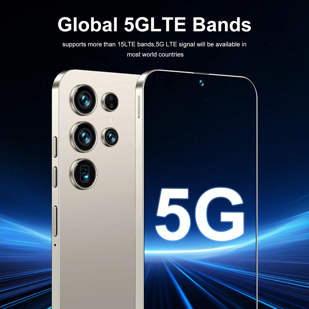 2025 New Original S26 Ultra Smartphones 5G Dual SIM Mobile Phone 22GB+2TB Storage 100W Quick HD Face Unlock Android 15 Spanish Tidesmit