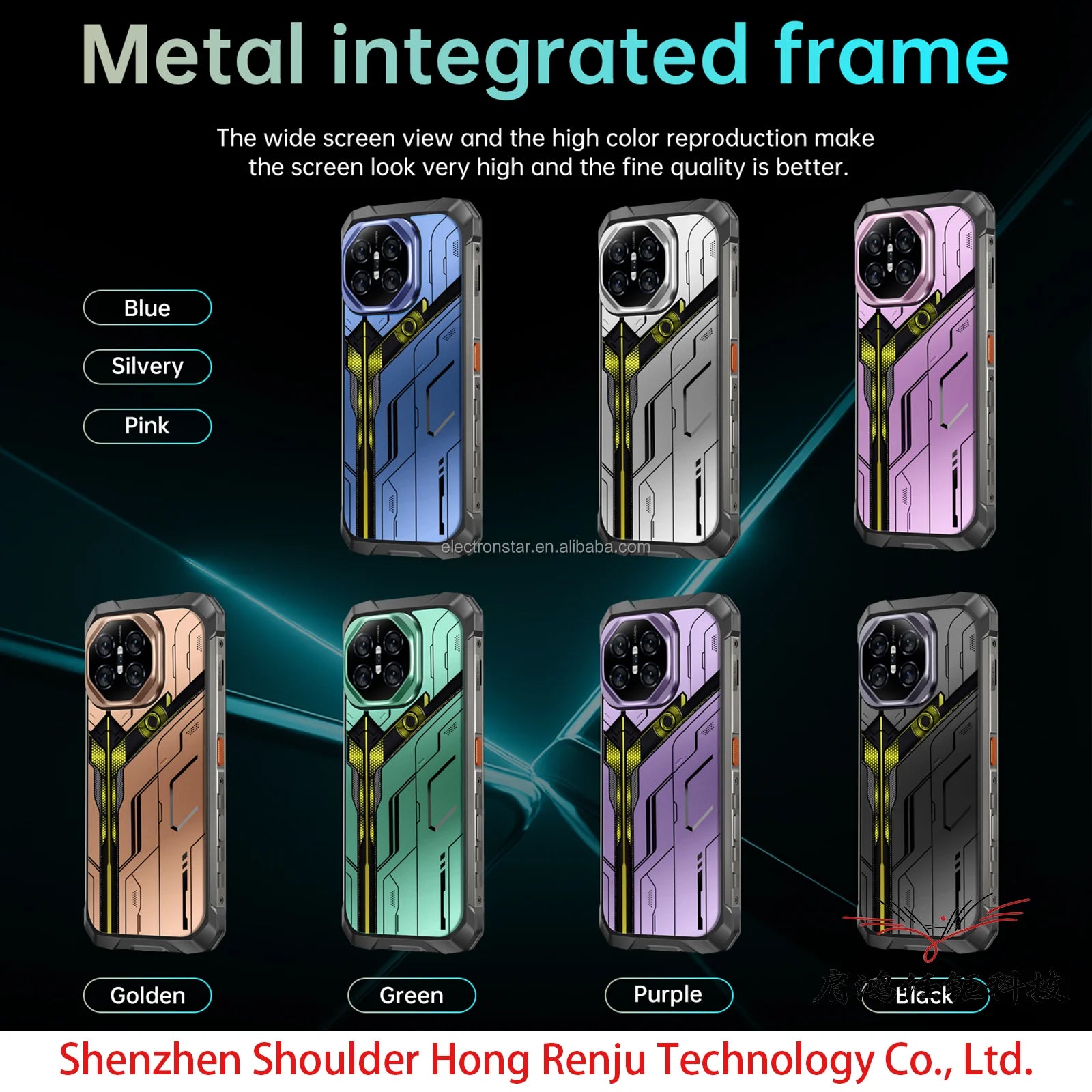 Tidesmit X27 Ultra 5G smartphone with 6.8 inch display, 10000mAh battery, and Android 14 in sleek modern design.