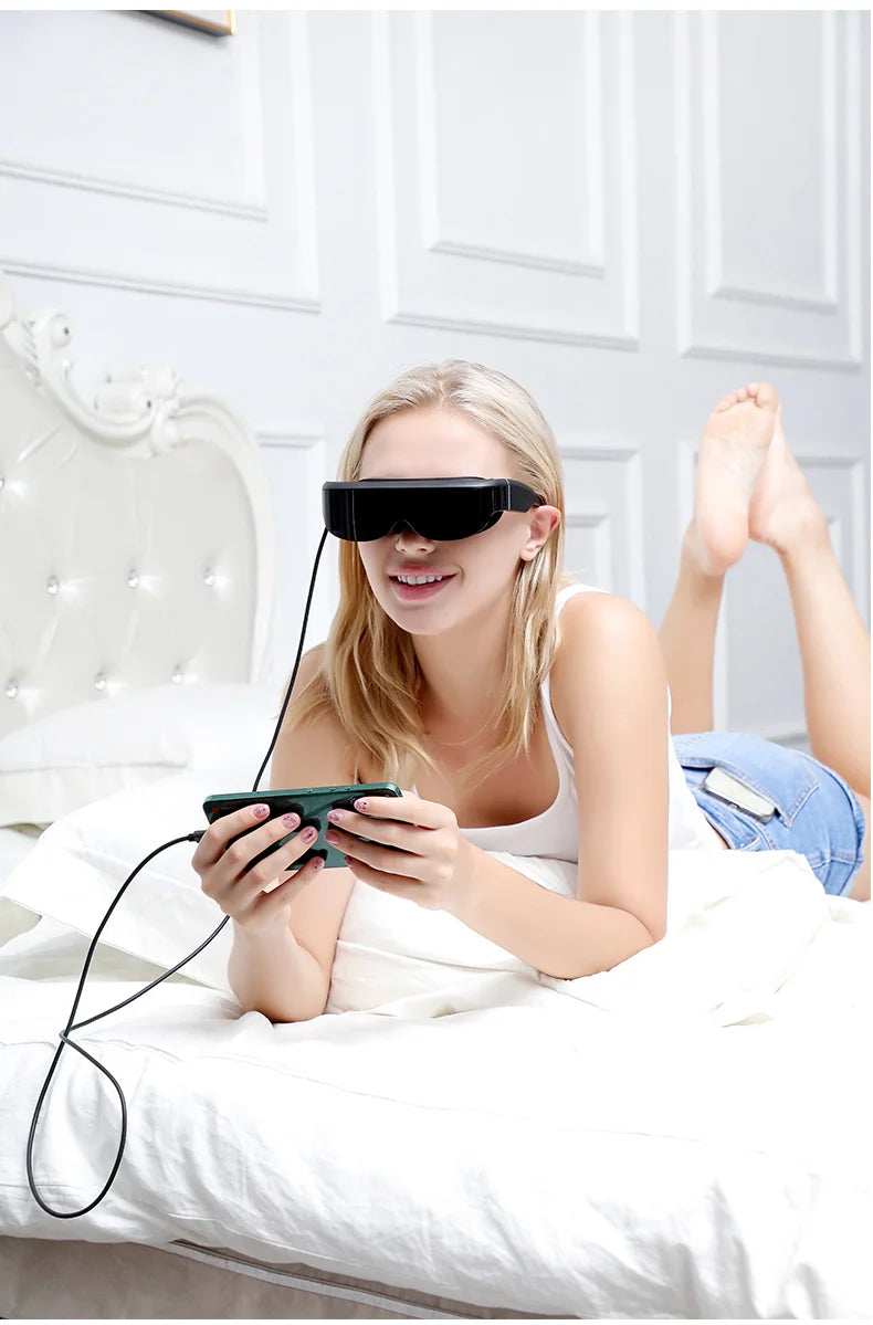 VR Smart Glasses Mobile Cinema - 128GB Portable Headset by Tidesmit Tidesmit