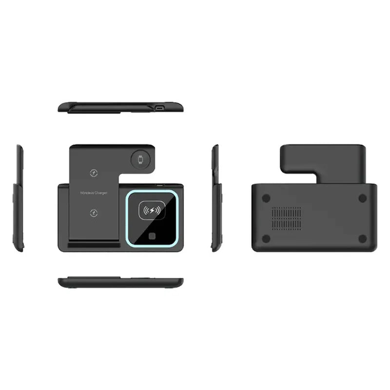 Power bank charger-Fast Cell Phone Wireless Charging Power Banks Power Station Multifunction Portable 3 in 1 Wireless Charger for iphone 16 Pro Max Tidesmit