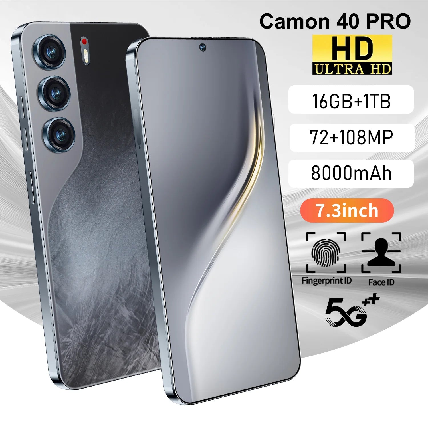 Camon 40 Pro 5G Smartphone 16GB RAM 1TB - Purple Tidesmit