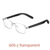 2024 New Cheap Fashion Anti Blue-ray G05 Smart Sunglasses BT5.3 AI Music Play Phone Call Touch Glasses AR Wireless Smart Glasses G05-J-Clear Tidesmit