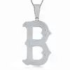 Factory Wholesale D Letter VVS Moissanite Pendant Necklace 925 Silver Platinum Plated Iced Out Custom Name Hip Hop Jewelry