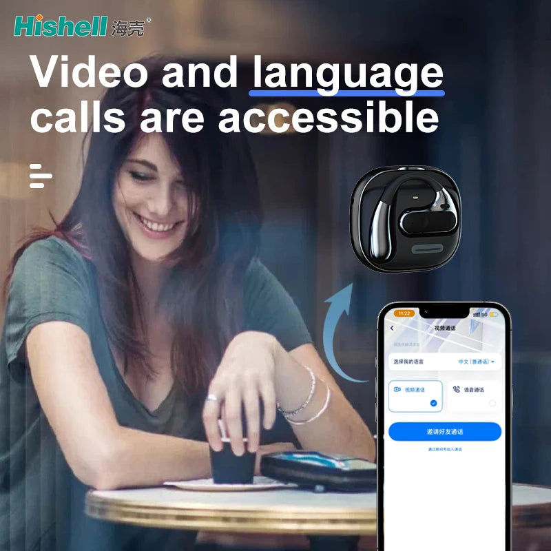 Portable Mini Translator Over 100 Kinds of Languages Mobile Phone APP Translate Real Time Smart Voice Translation Device Tidesmit