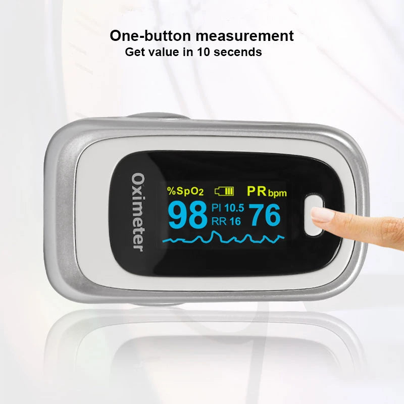 Health Care Finger Oled Pulse Oximeter SPO2 Medical Portable Blood Oxygen With Respiratory Rate Oximetro De Dedo pulsioximetro