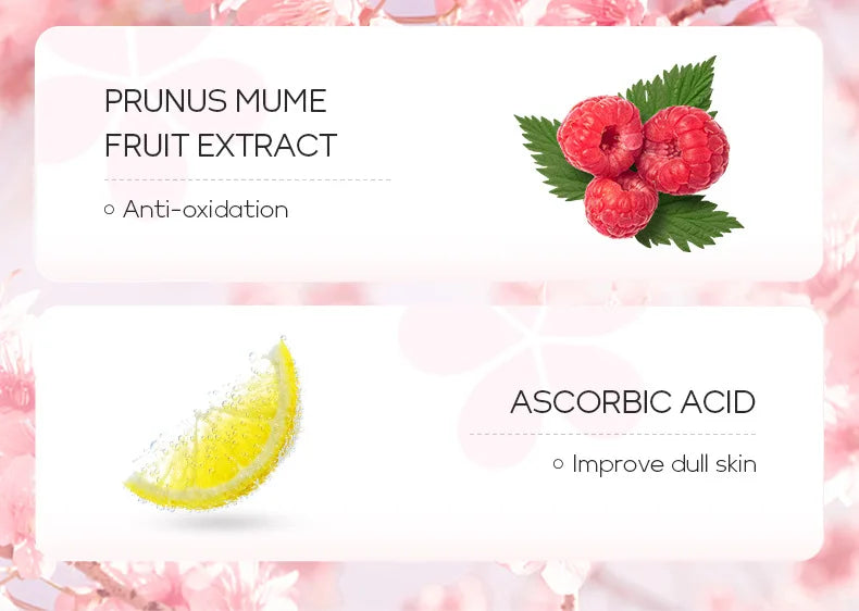Sakura Exfoliating Face Scrub Gel - Deep Pore Cleanser for Smooth Skin Scrubs Treatments Tidesmit