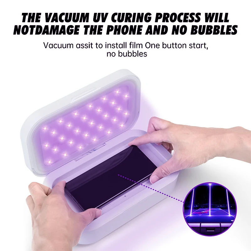 Phone Accessories UV Hydrogel Film Screen Protector UV Lamp Light Vacuum Curing Machine Tidesmit