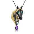 TIANSHE Italy High-end Design Horse Brooch Pendant Necklace Fashion Personality S925 Pure Silver Jewelry Accessories
