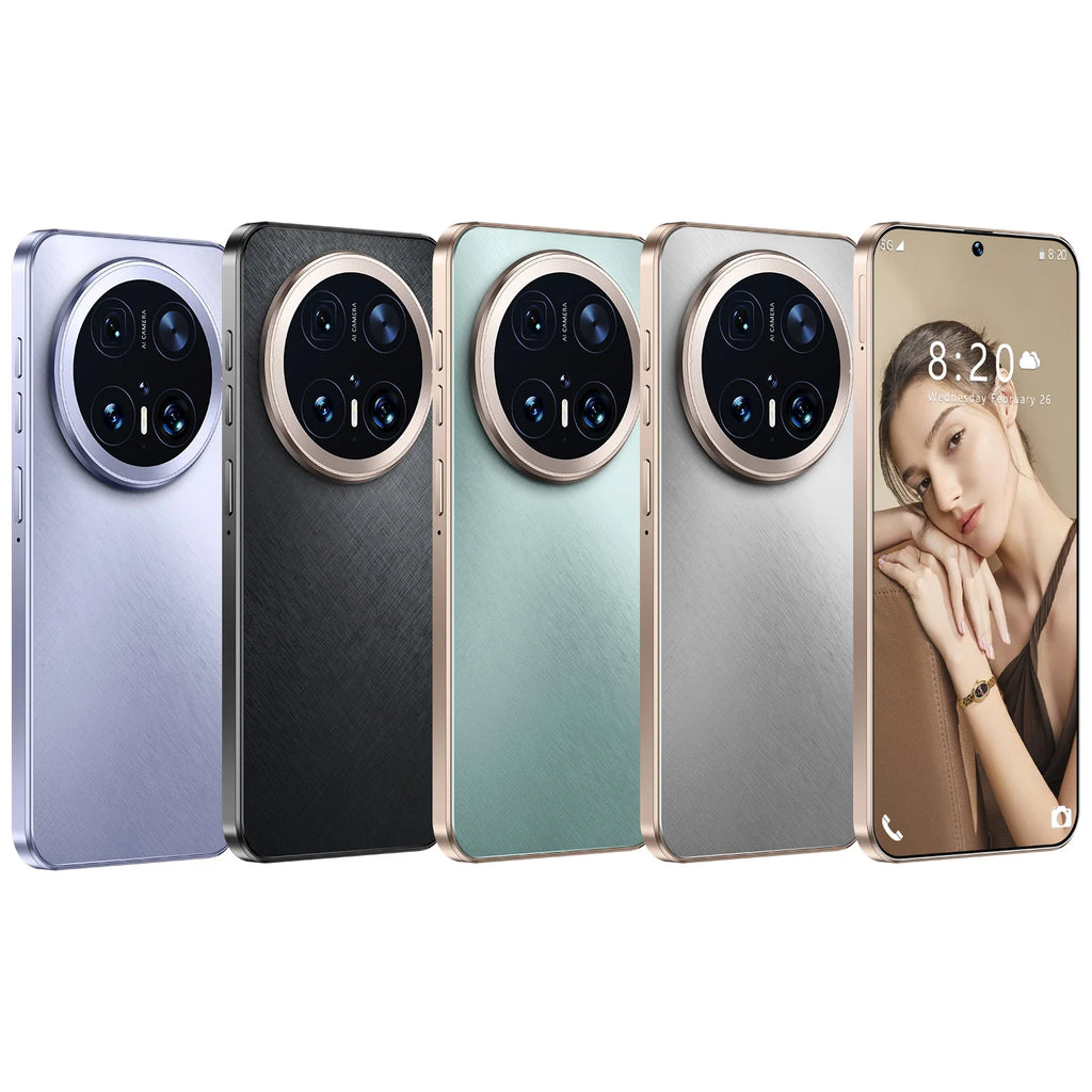 Mate 70 Pro 5G smartphone with 7.3 inch HD display, 108MP camera, and 16GB RAM in new condition, back view.