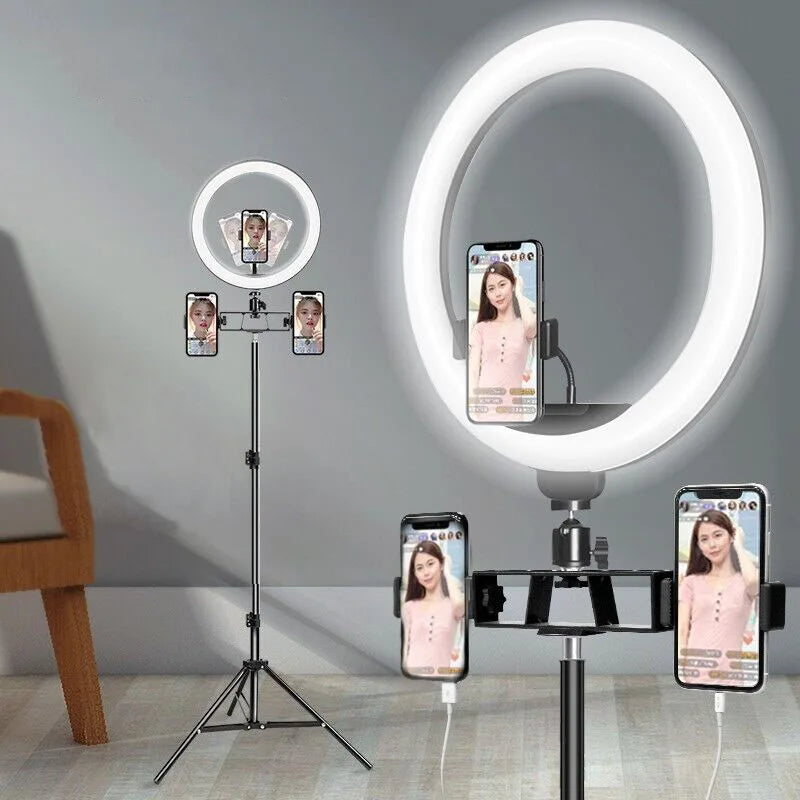 10 Inch LED Ring Light with Tripod Stand for Professional Video Lighting Tidesmit