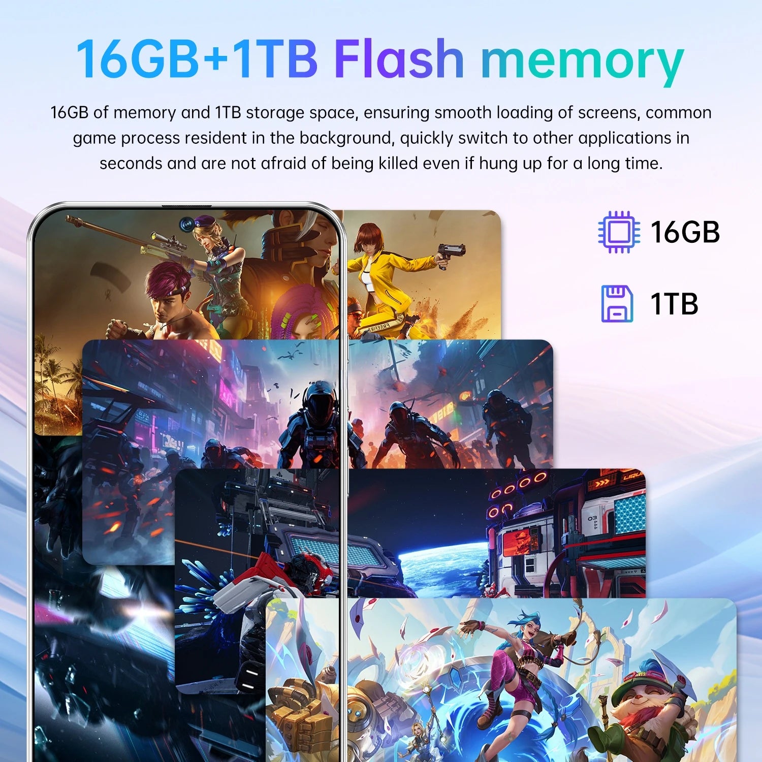 Tidesmit Techno C40 Pro 5G smartphone with 108MP camera, 16GB RAM, 1TB storage, and fast charging.