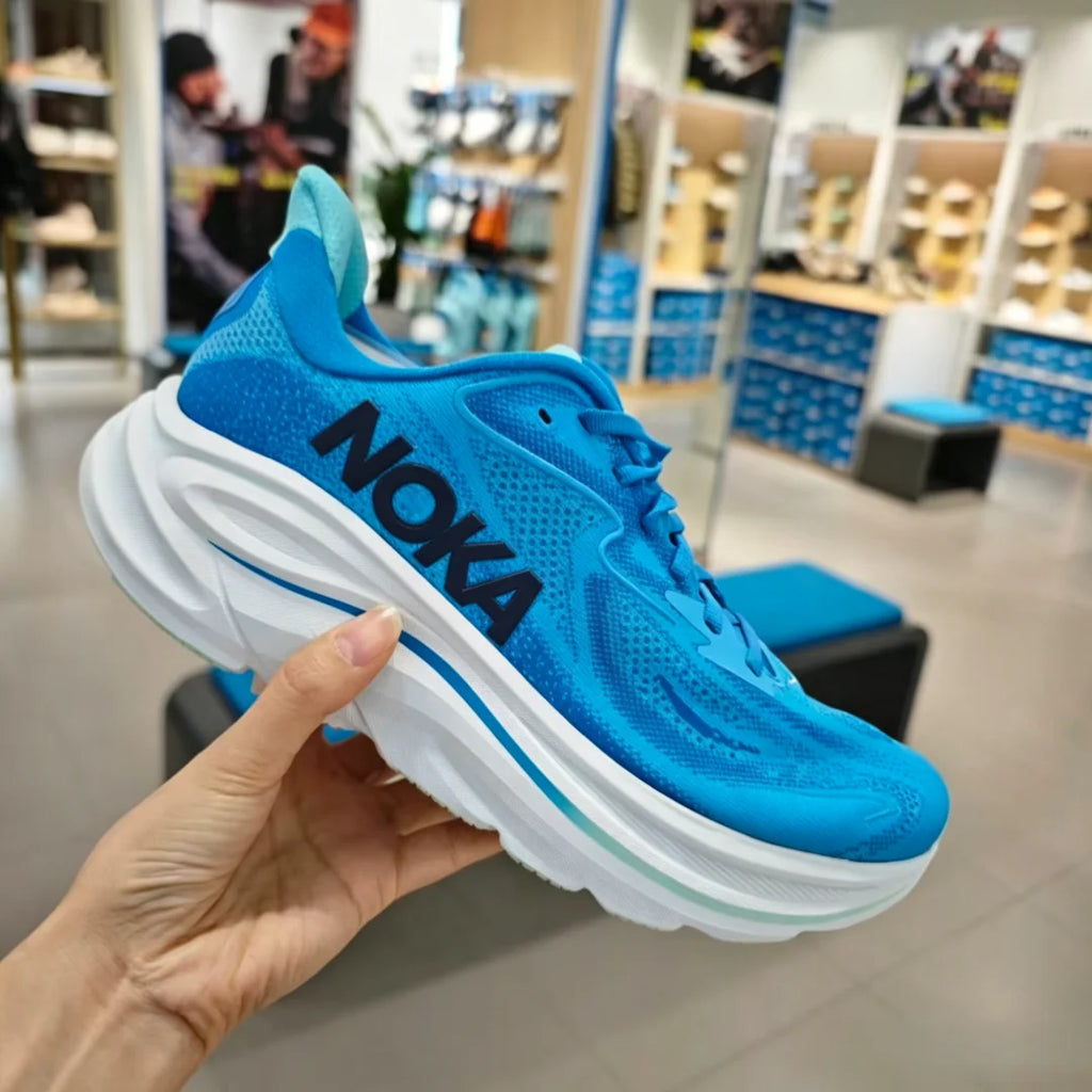 2026 Luxury Fashion clifton10 Sneakers Chunky Sole Running Shoes Mesh Lace-Up Breathable Round Toe Walking Shoes for Men