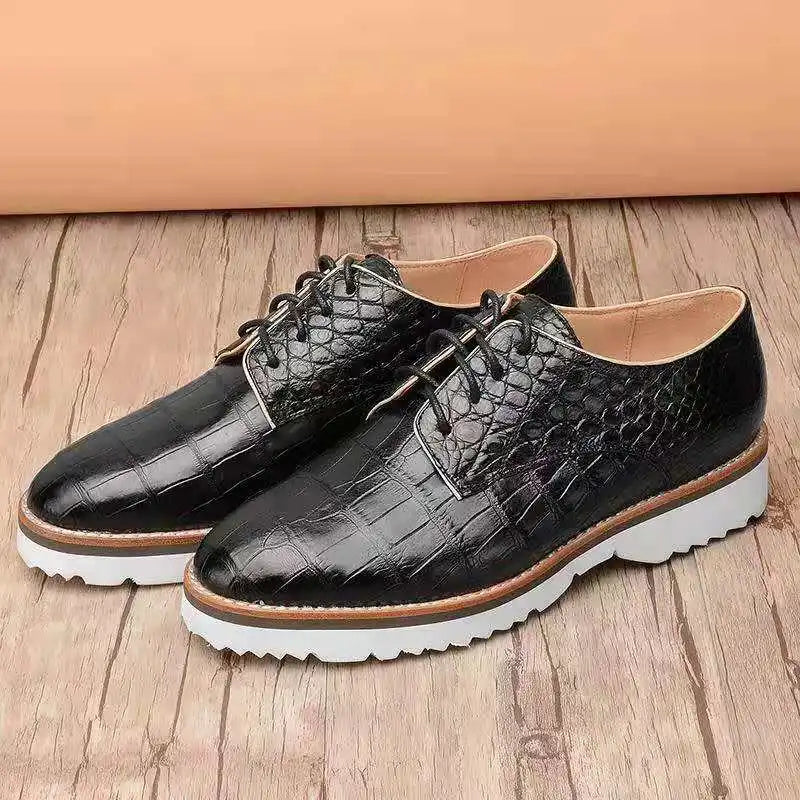 High End Fashion Snake Business Mens Leather Shoes Big Snake Skin Derby Men Dress Shoes Goodyear Welt Custom Formal Shoes Men