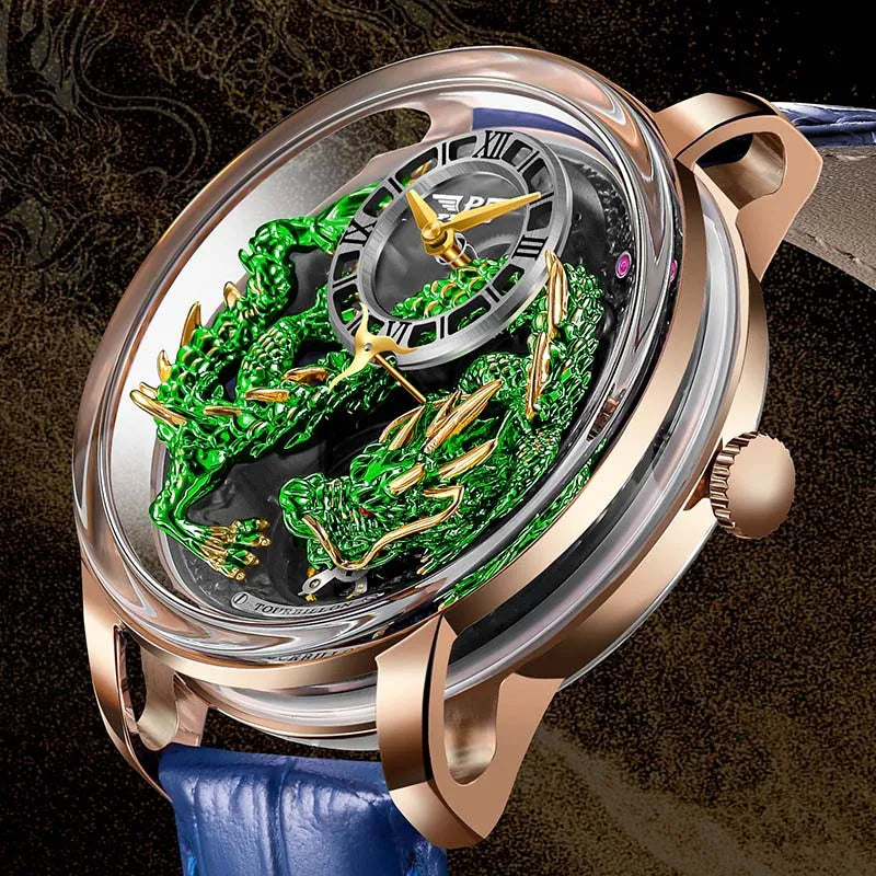 PINDU 6632 Develops and Designs New  Automatic Mechanical Watch Men Watches 45.5MM Luxury High-end Quality Wristwatch Men Gift