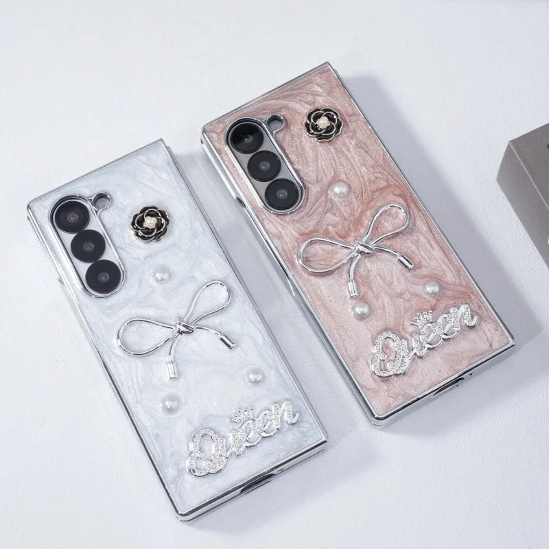 Dispensing Bow Glass Screen Protector Phone Case for Samsung Galaxy Z Fold 7/6/5/4 Tidesmit