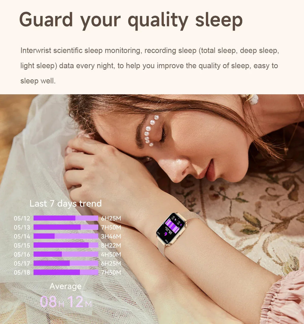 VALDUS Sleep Detection Breathing Training 150mAh Smart Watch Blood Pressure Heart Rate Monitoring Waterproof VS18 Smartwatch - Tidesmit