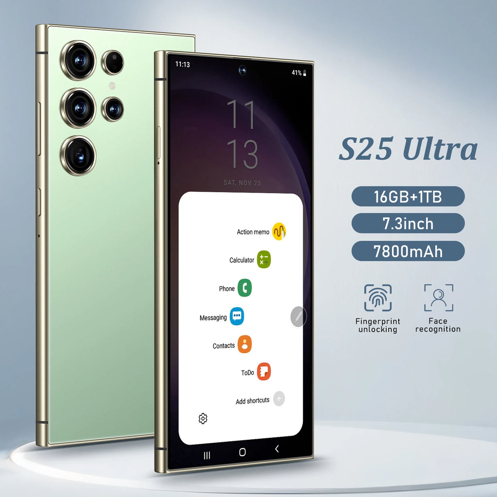 S25 Ultra 16GB 1TB 5G Smartphone - AMOLED Dual SIM Unlocked Tidesmit