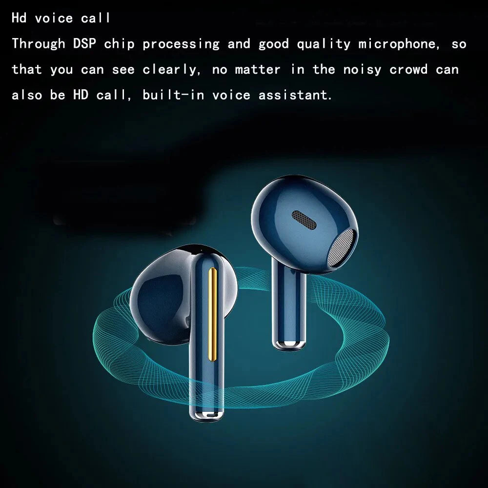 Sports Earphones H6 Wireless Earbuds Hifi Sound Gaming Headphones Waterproof TWS Headset With Microphone for Android IOS Tidesmit