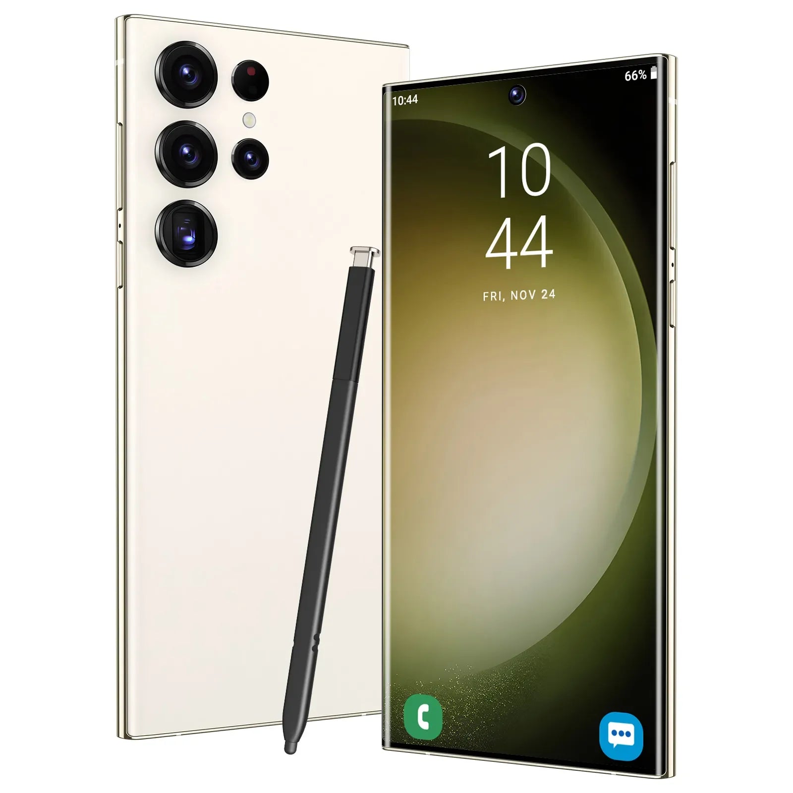 Tidesmit 5G Smartphone, 7.3 Inch AMOLED, 16GB RAM, 1TB Storage, Unlocked White 16g 1TB Tidesmit