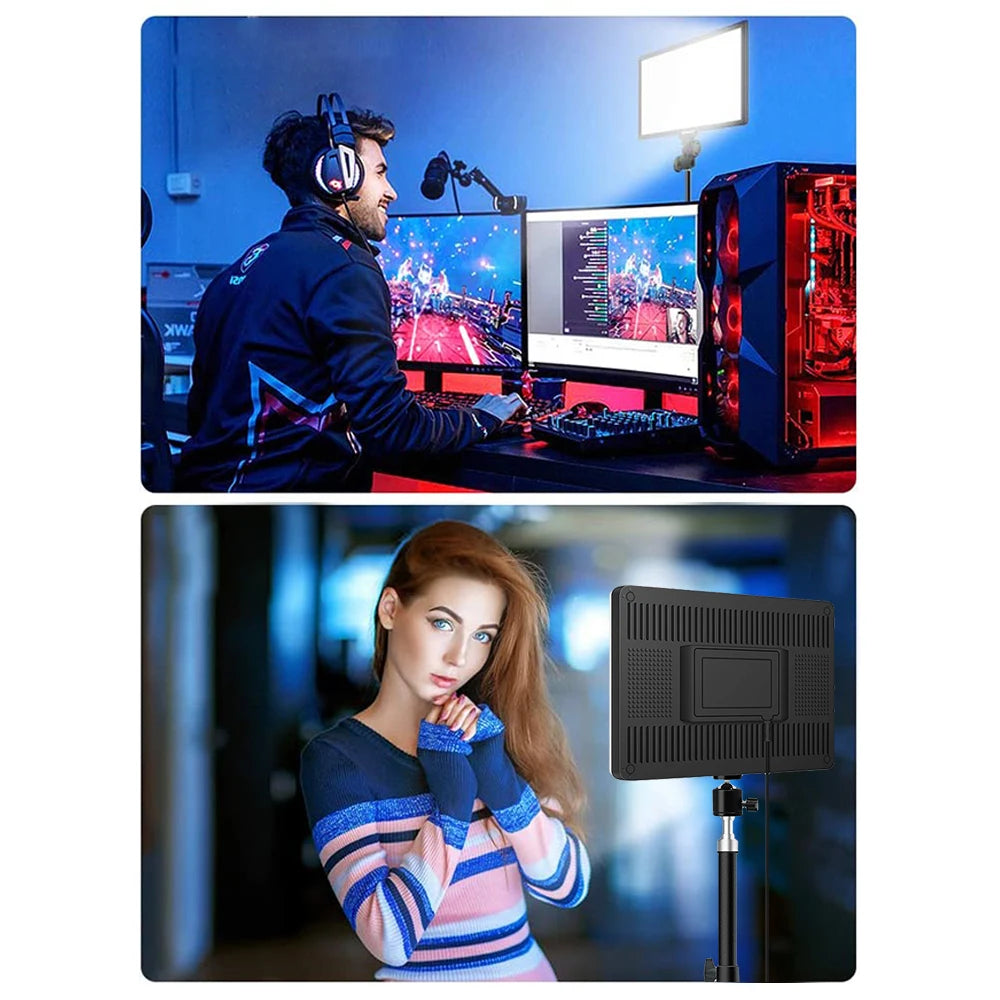 LED Video Light Panel for Content Creation - Adjustable Color Temp Tidesmit