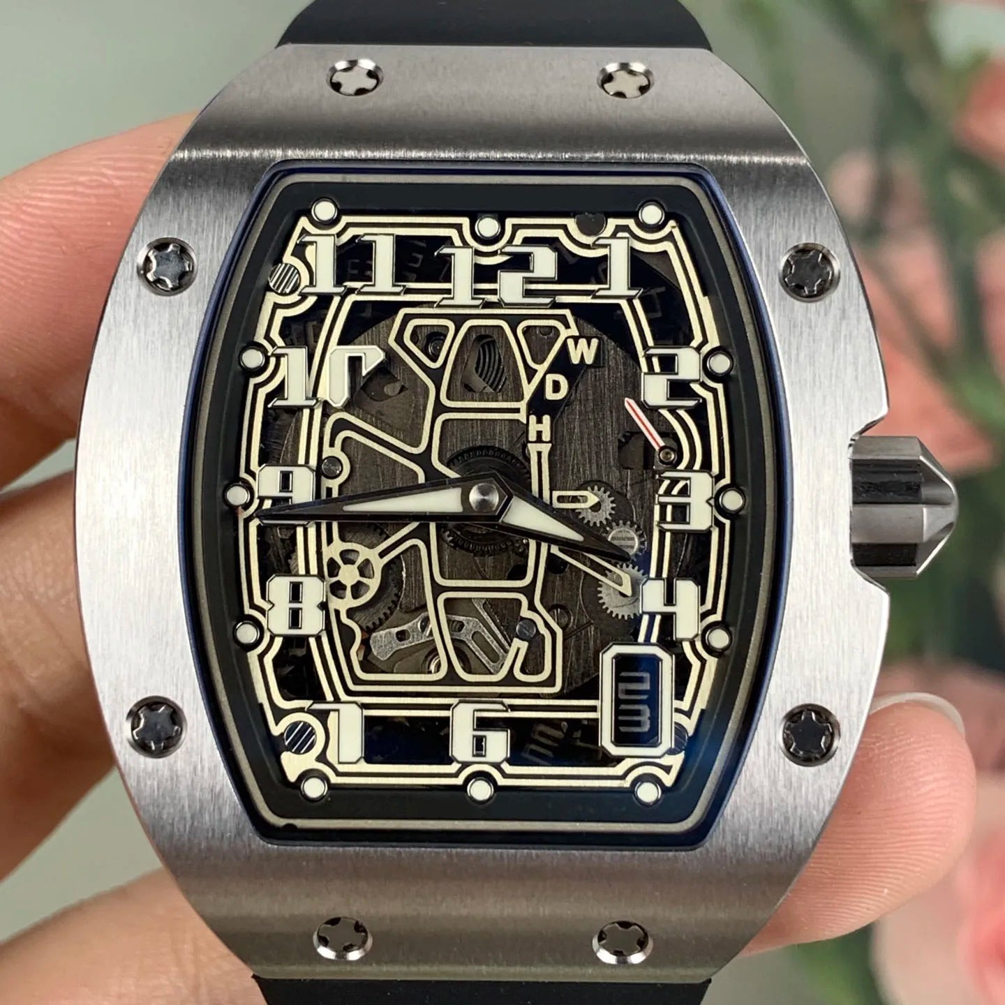 V3 Latest Ultra-Thin Luxury Tonneau-Shaped Mechanical Watch High Quality Men's Automatic Watch