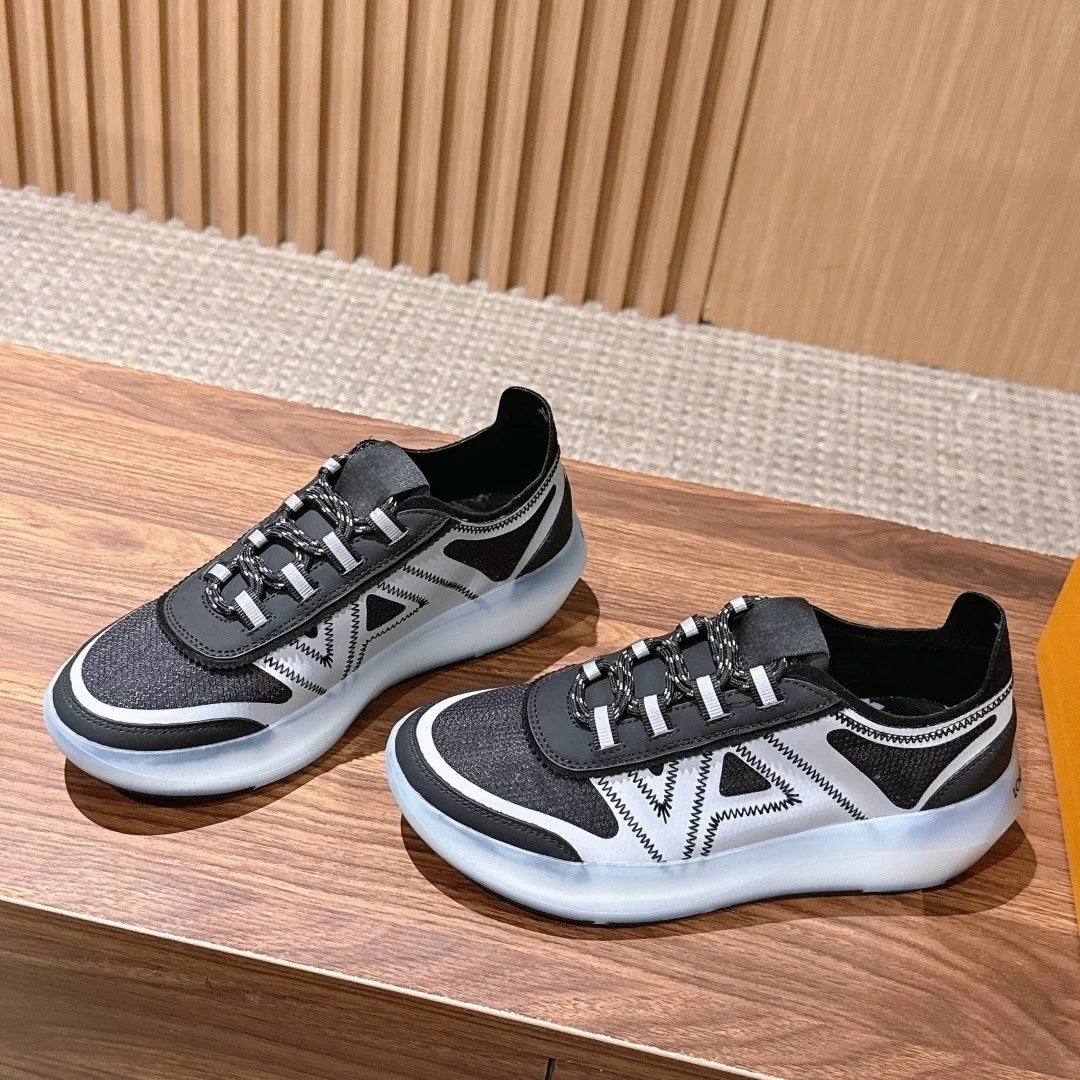 Wholesale High Quality Luxury Women & Men's Shoes Customized Brand Logos Designer Sneakers PU Upper Rubber Outsole All Seasons