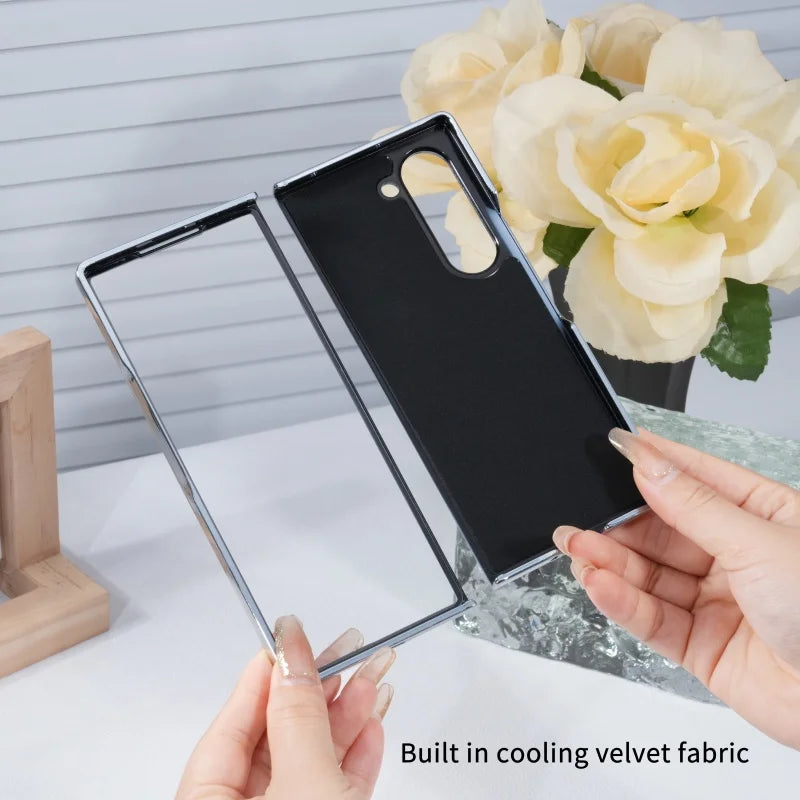 Dispensing Sunflower Glass Screen Protector Phone Case for Samsung Galaxy Z Fold 7/6/5/4 Tidesmit