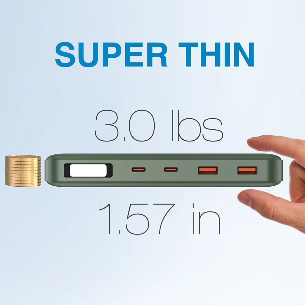 Power bank charger-Portable Fast Charging PD 200W Cell Phone Power Bank 62000mah Portable Large Capacity Mobile Phone Charger Emergency Flashlight Tidesmit