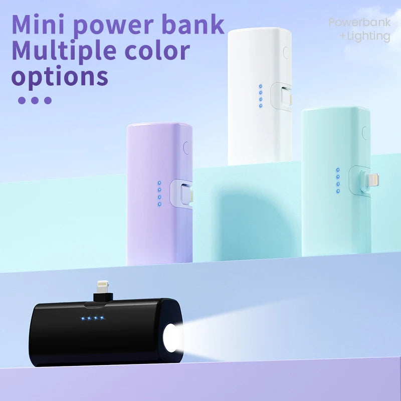 Power bank charger-Droppshipping Newest Mini PowerBank 3000mAh 5000mah Portable Handheld Mobile Power Bank Type C Mobile Power Station Battery Tidesmit