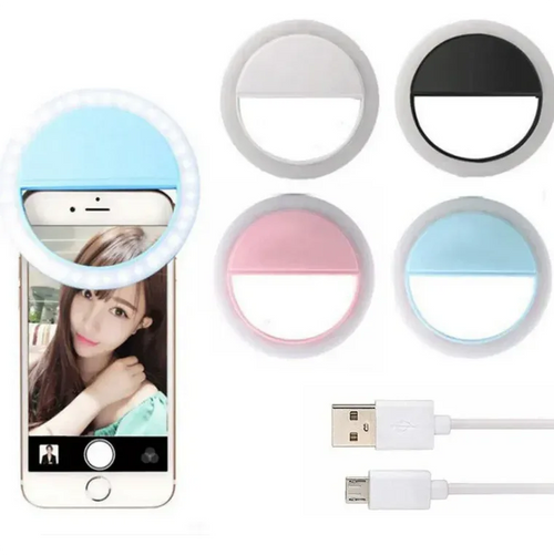 2025 Hot Sell Drop Shipping Portable Rechargeable USB Camera Clip Photography Video Mobile Phone LED Ring Selfie Light - Tidesmit