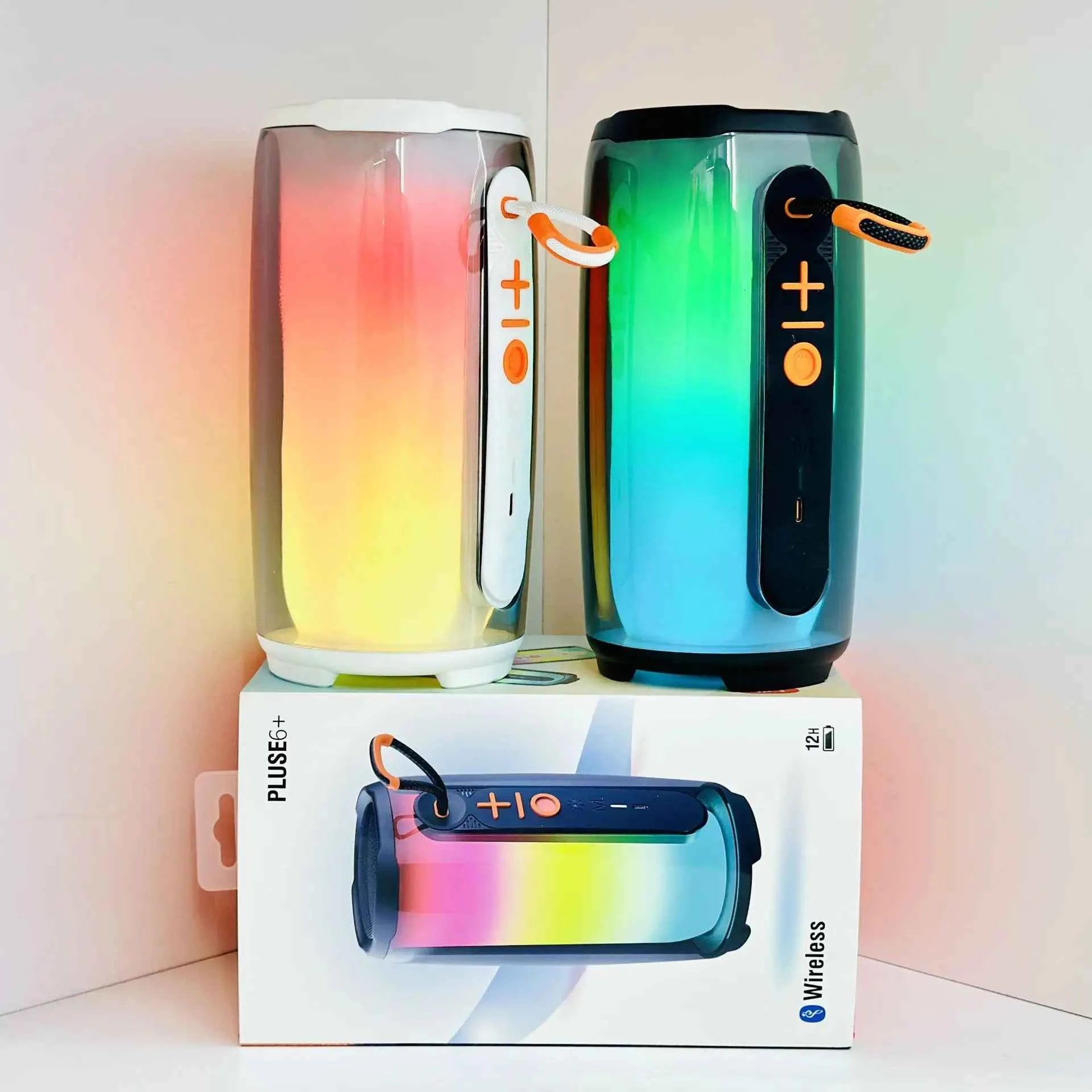 Pulse6 RGB Wireless Portable Speaker LED Flashlight Waterproof Speaker Boombox Outdoor Party Box Home Gift Pulse4 Pulse5 Speaker My Store
