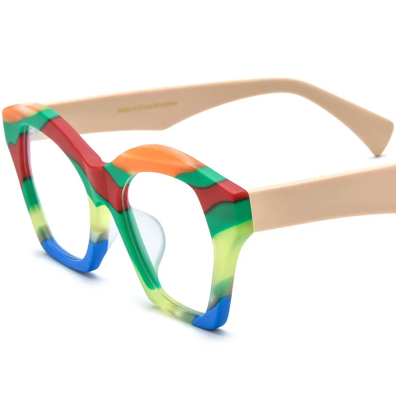 Luxury Lamination Square Acetate Designer Prescription Women Men High Quality Eye Glasses Optical 2025 Newest