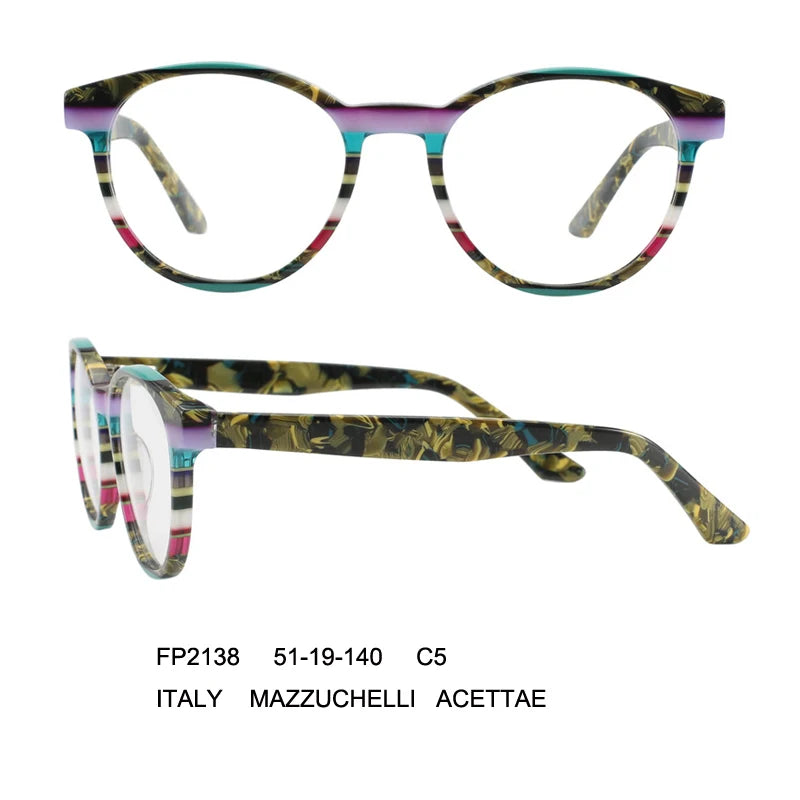 Luxury Trendy High Quality Eyeglasses Frames Eyewear Acetate Frame Eye Glasses for Women