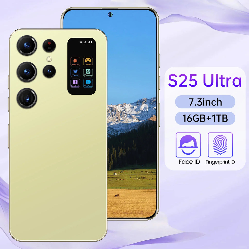 5G Smartphone 7.3 Inch 1TB Storage 16GB RAM Dual SIM Gray Tidesmit