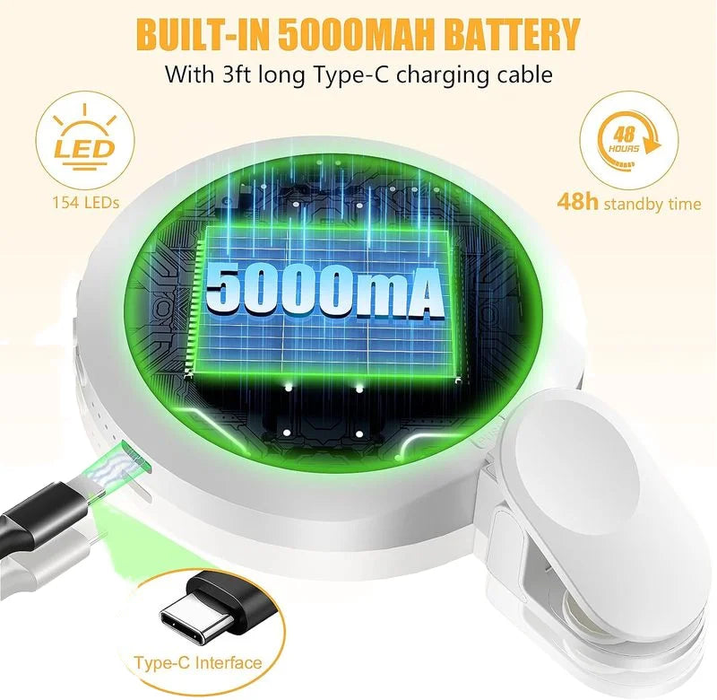 Rechargeable Cell Phone Ring Light Portable LED Mini Selfie Ring Light with Clip for Laptop Video Conference Live Streaming Tidesmit