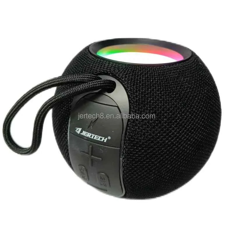VN131 Jertech Fabric Art 500mAh 8H RGB Light Waterproof Soundbox Portable Wireless BT5.1 4in TF Card Play Mini Subwoofer Speaker My Store