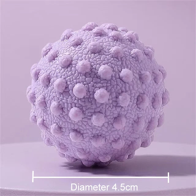 Diameter 45mm Exercise Balls Multi-functional Yoga Ball Soft TPR Relieves Soreness Spiky Yoga Massage Ball Tidesmit