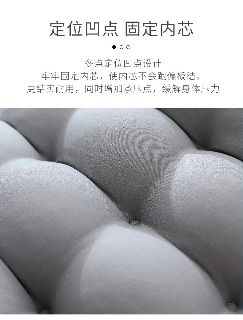 Solid Color Cushion Recliner Chair Cushion Thick Seat Cushion Rattan Chair Sofa Long Cushion Garden Chair Cushion Tatami Mat