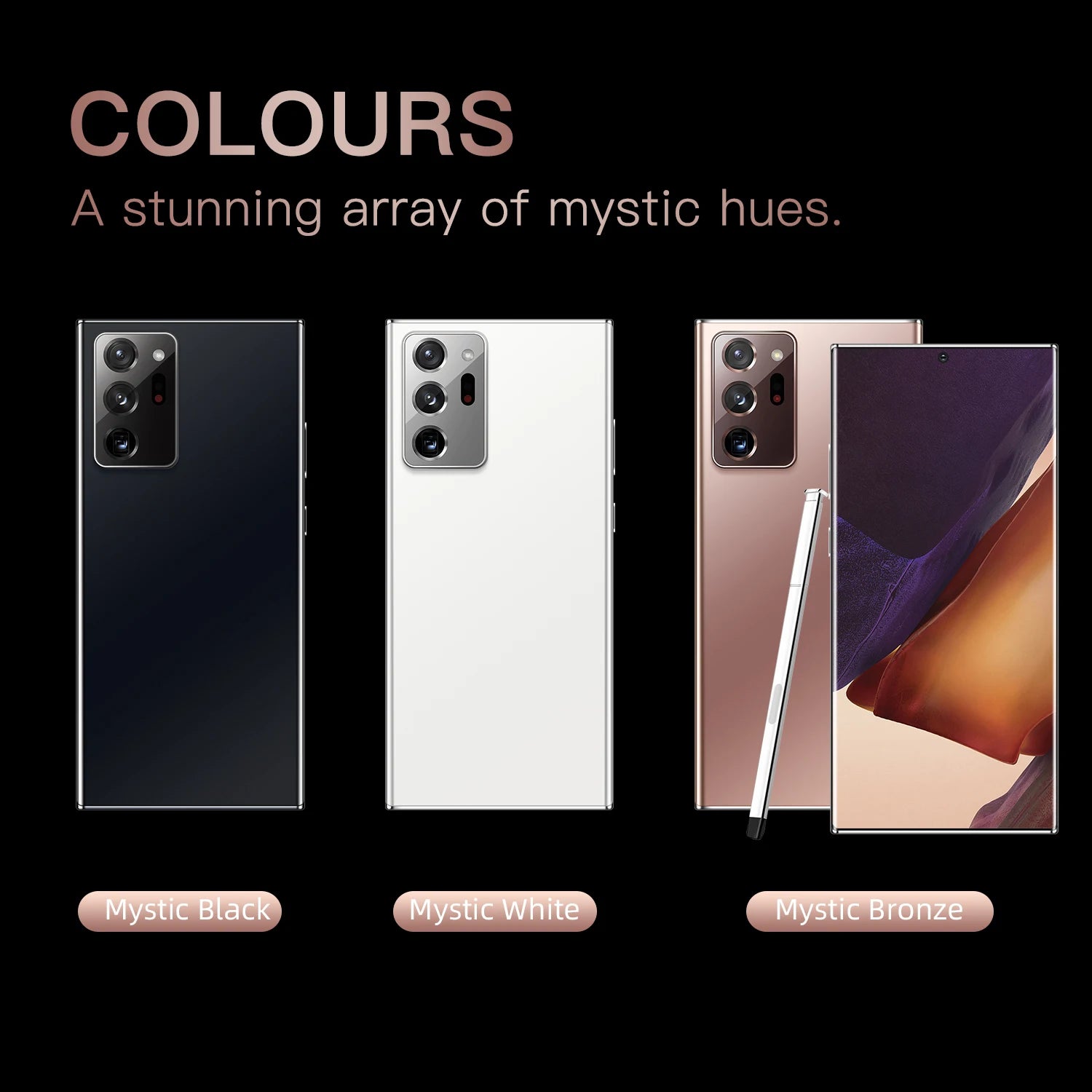 2023 Note 20 Ultra New 7.3inch Smartphone 4g 5g Unlocked Android Mobile Original Cellphone Cell Smart Phone Tidesmit