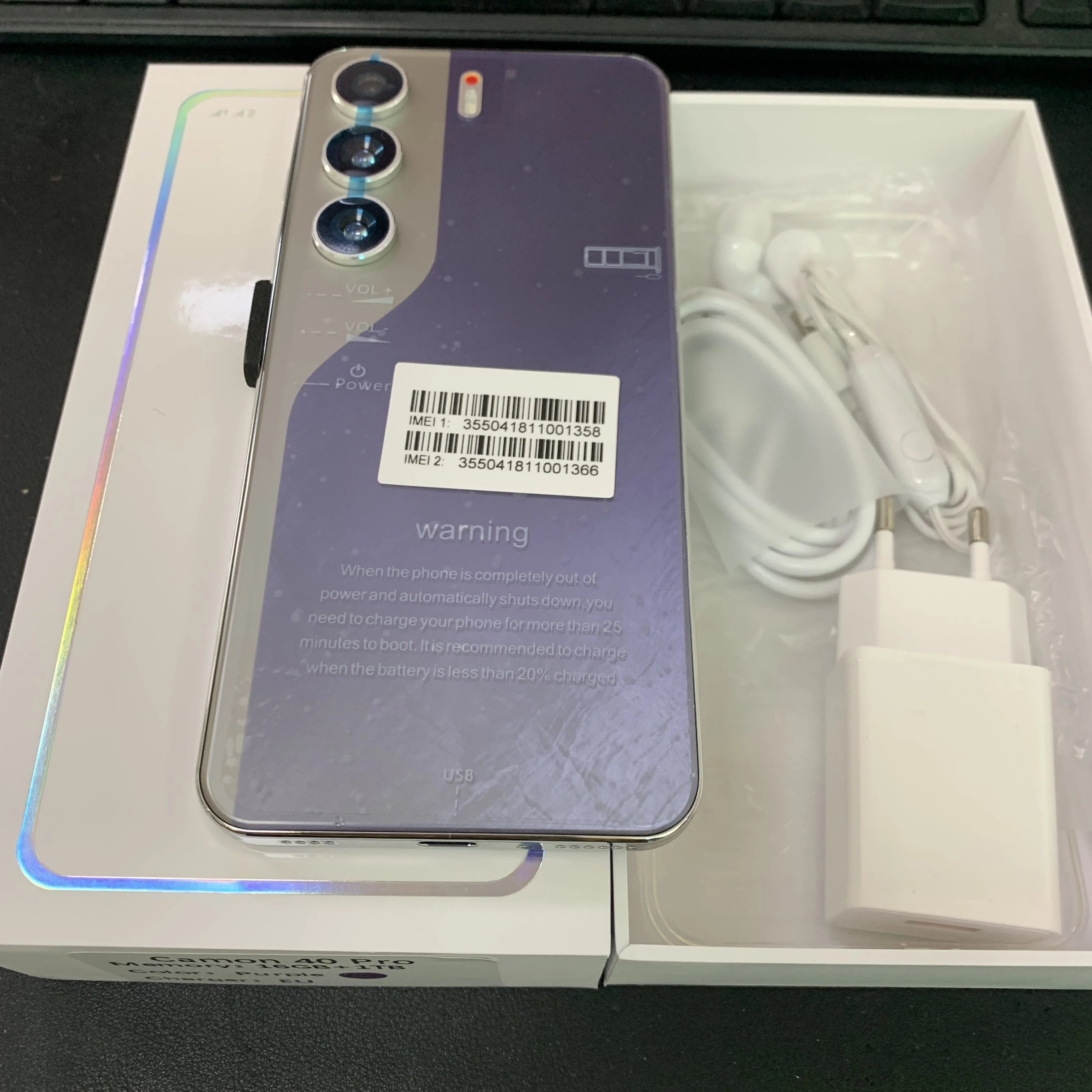 High Quality Camon 40 Pro Original 16GB +1TB Mobile Phone 6800Mah Android 14 Large HD Gaming Custom Global 5G Smartphones Tidesmit