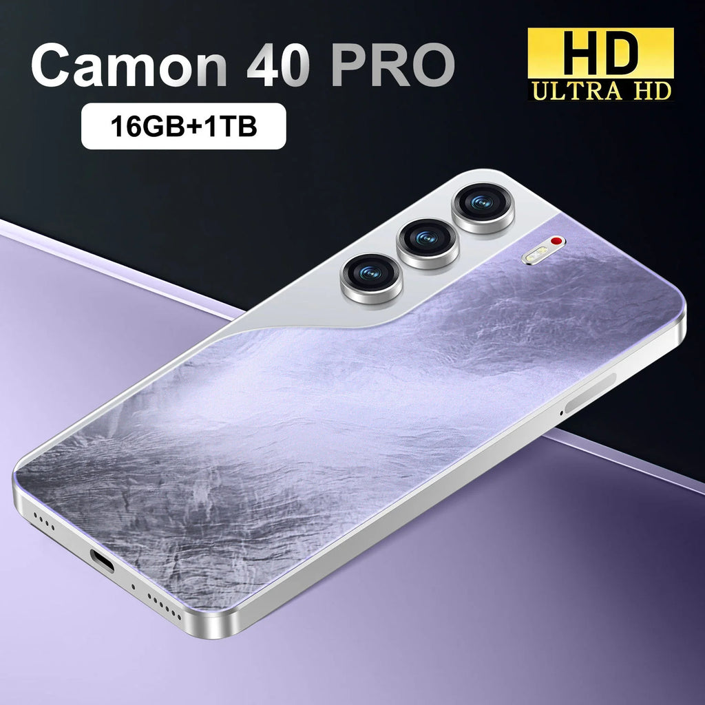 Camon 40 Pro 5G Smartphone, 16GB RAM, 1TB Storage - Blue Tidesmit