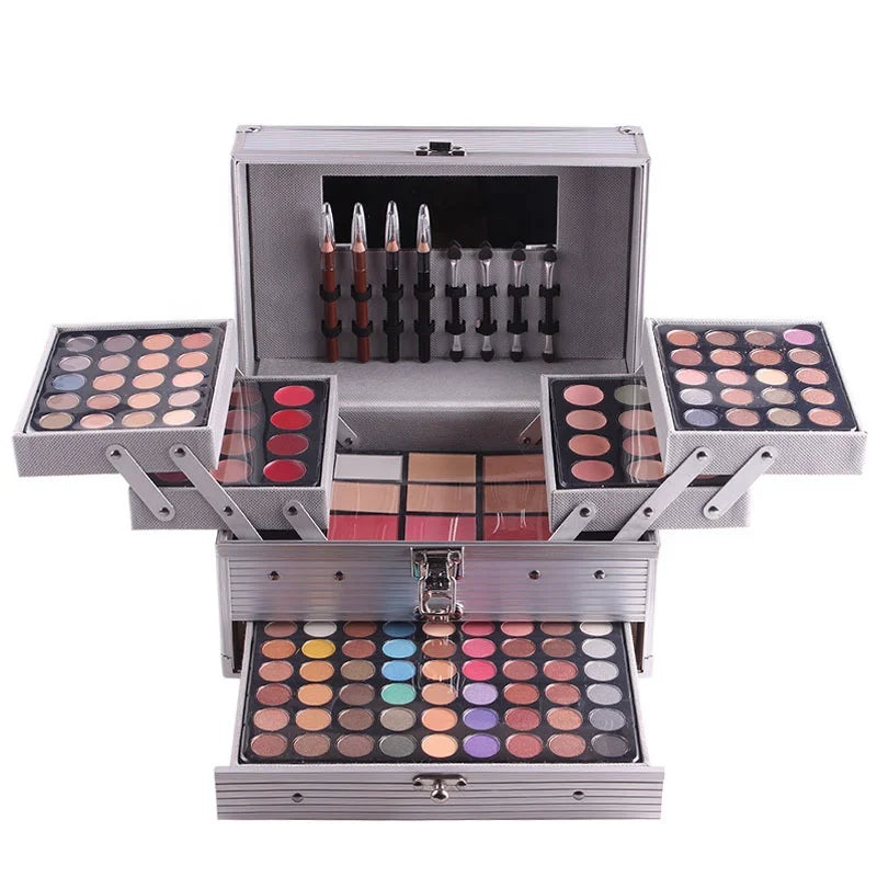 High Quality Multi-func Aluminum Case Eyeshadow Paleltte Most Complete Makeup Artist Professional Makeup Makeup Kit ALIBABA Tidesmit