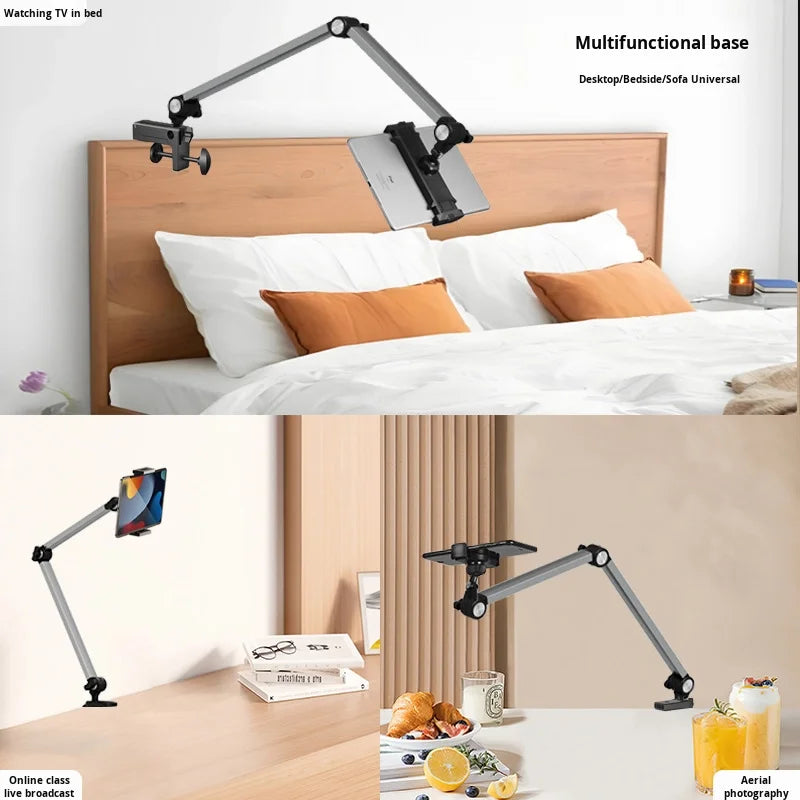 Smart Tracking Waterproof Mobile Phone Stand Aluminum Alloy Bedside Tablet Holder Rotating Desktop Shooting With Custom logo Tidesmit