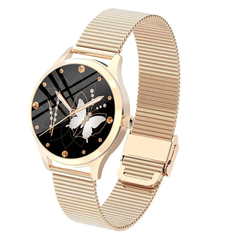 LW92 Smart Sports Watch Stainless Steel Band for Bluetooth Calling IOS Android App Control Sleep Tracker Menstrual Reminder - Tidesmit