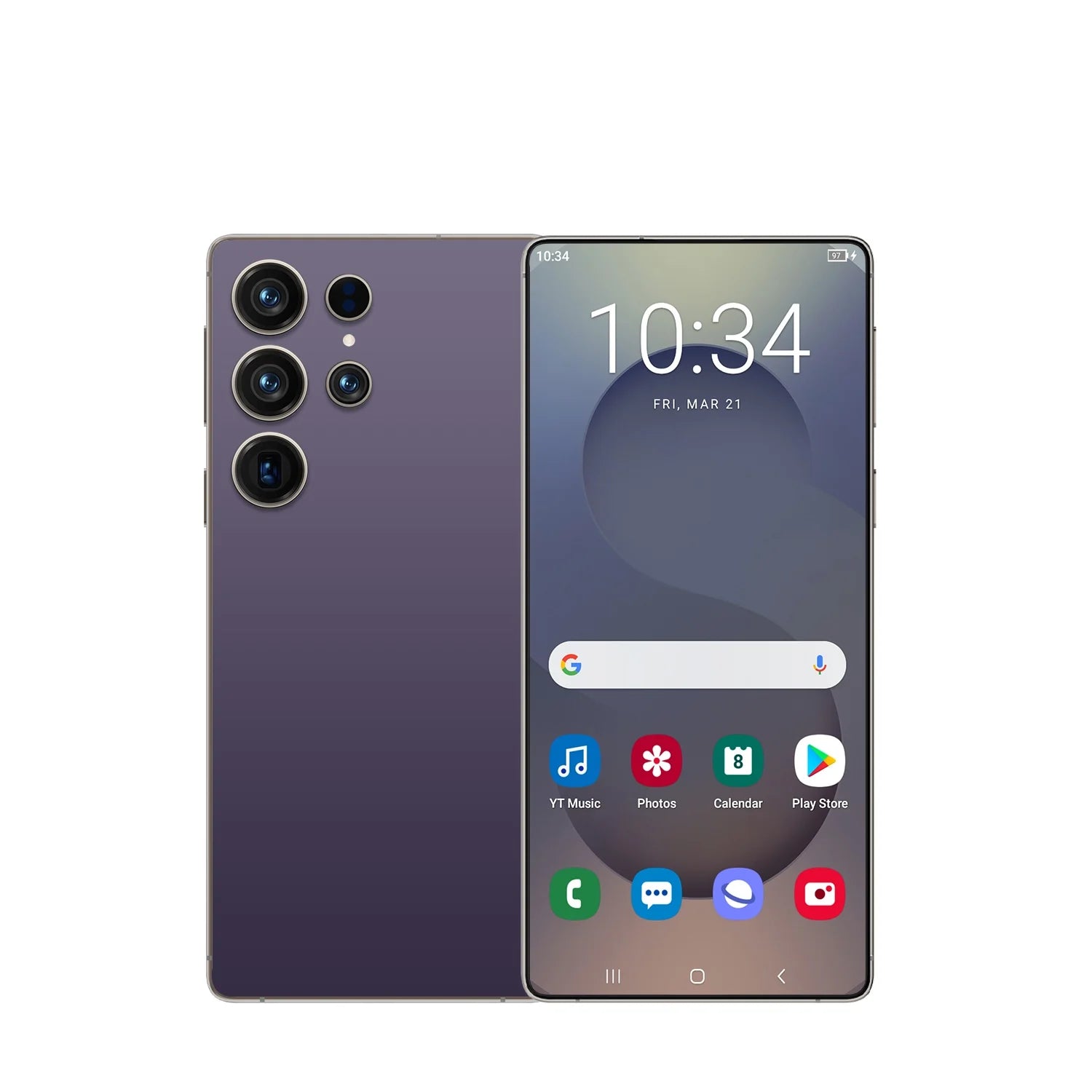 S25 Ultra 5G Smartphone 22GB RAM 1TB Storage - Dual SIM Purple 22G Tidesmit