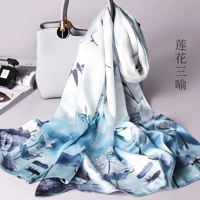100% Silk Women 2018 Fashion Silk Scarf