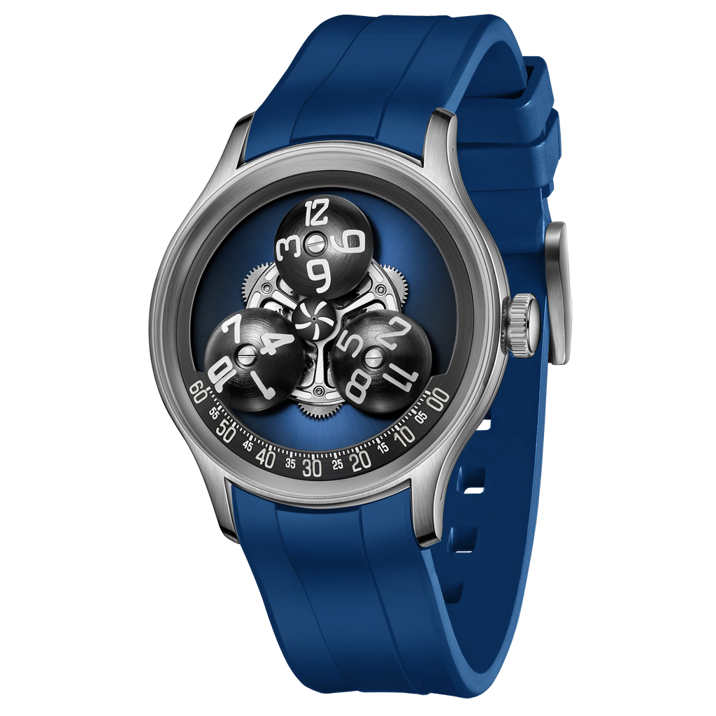 OBLVLO Original Trisome Star Planet Automatic Men Watches Super Luminous Mechanical Rubber Sport Watch BLM-TRISOME