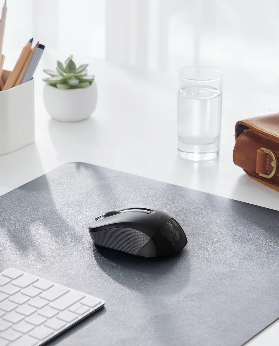UGREEN Mouse Wireless Ergonomic Shape Silent Click 2400 DPI For MacBook Tablet Computer Laptop PC Mice Quiet 2.4G Wireless Mouse