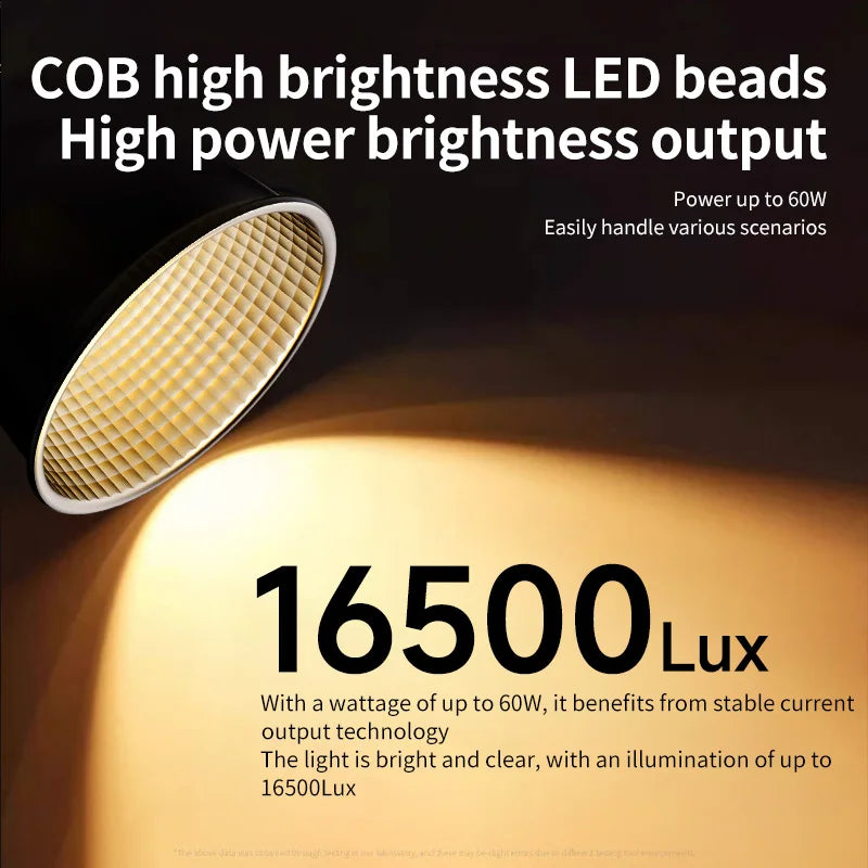 Video Camera Lights 60W Cob Led 2800K 6500K 16500Lux 480G Portable 8Fx Modes Handheld Fill Lamp for Outdoor Live Vlog Tidesmit